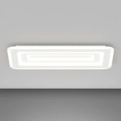 Plafoniere Moderne-Top Light zoom grande plafoniera moderna rettangolare led cct