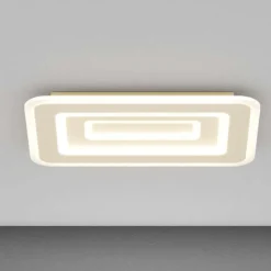 Plafoniere Moderne-Top Light zoom plafoniera rettangolare sabbia per cucina moderna led 42w cct
