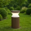 Lampioni Da Giardino-Ideal Lux Torre pt1 h22 lampione basso marrone ip65 e27