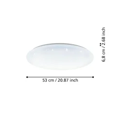 Plafoniere Moderne-Eglo Totari z plafoniera moderna diametro 53 cm led 2700k a 6500k