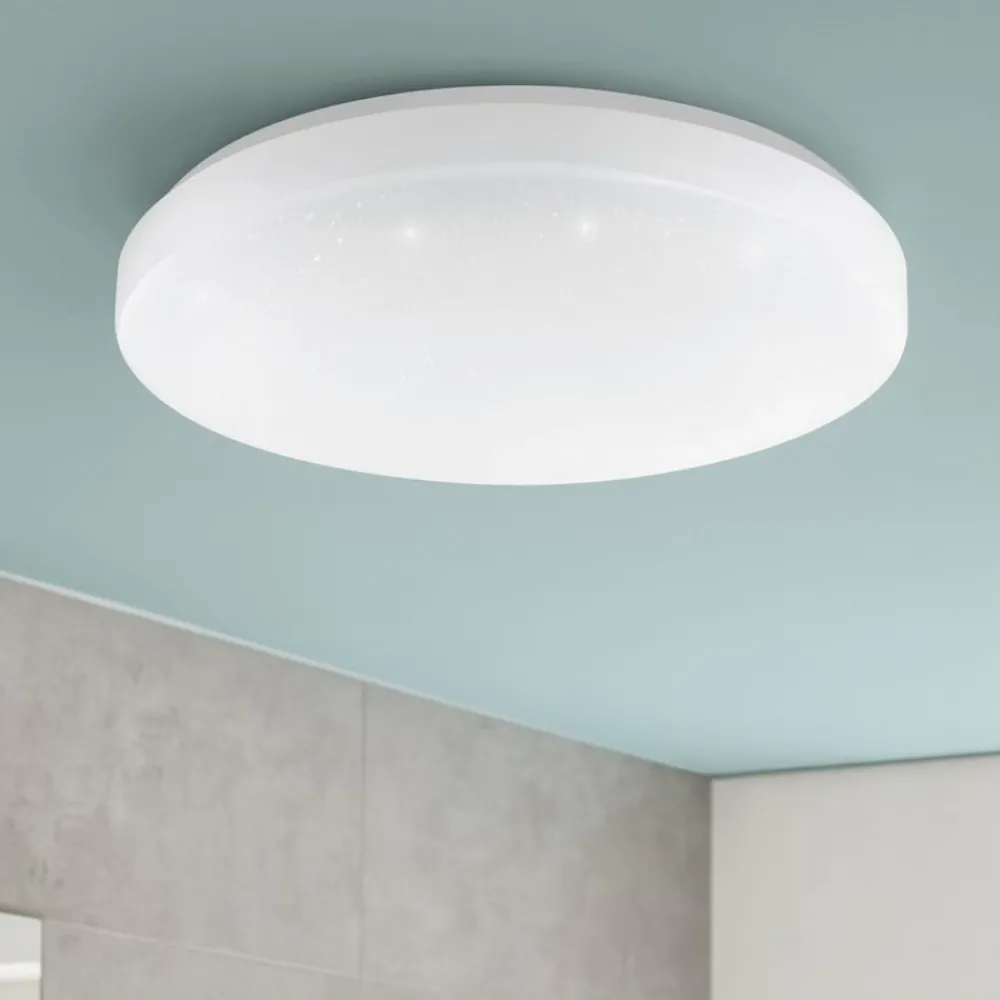 Plafoniere Moderne-Eglo Totari z plafoniera smart 38 cm efetto cristalli led 2700k a 6500k