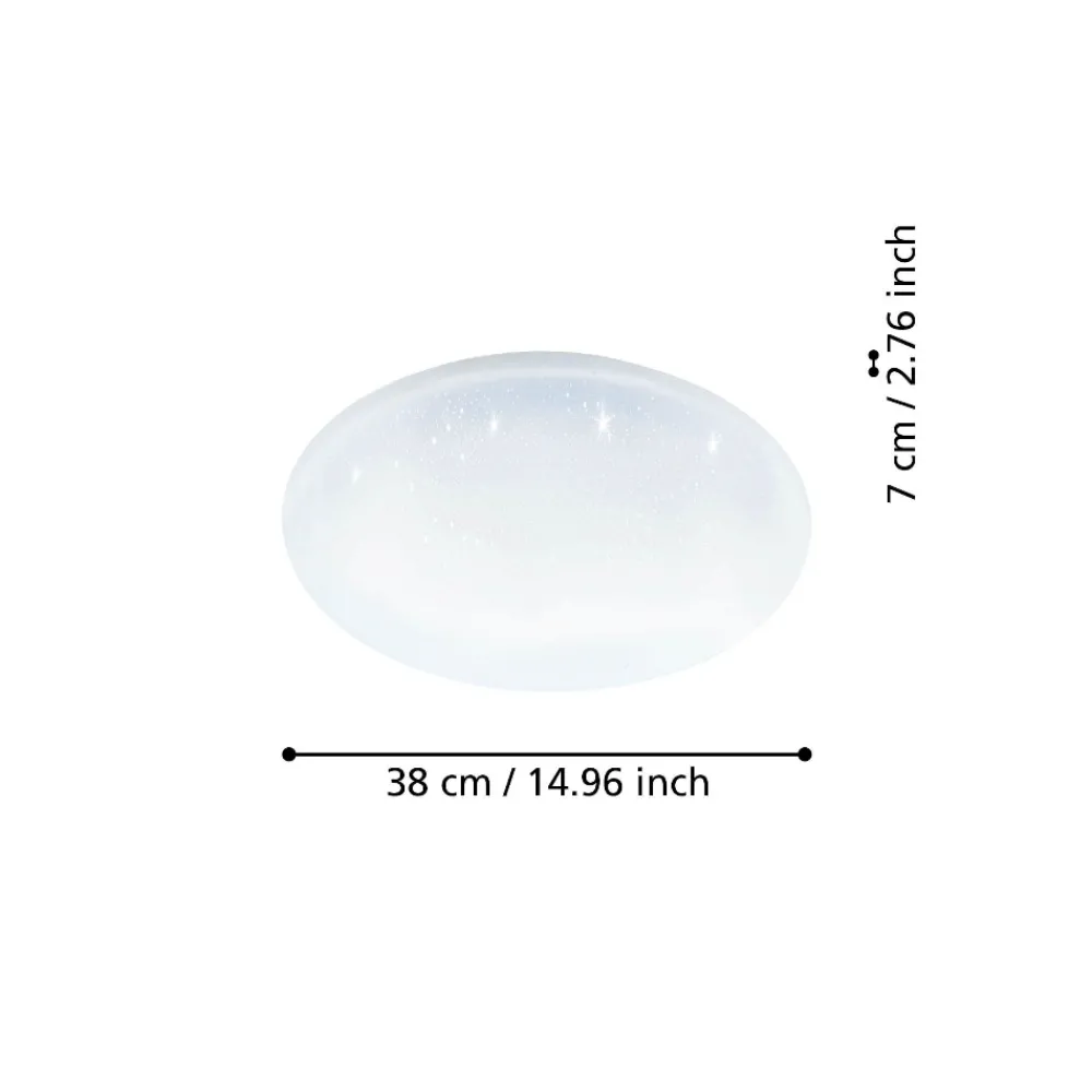 Plafoniere Moderne-Eglo Totari z plafoniera smart 38 cm efetto cristalli led 2700k a 6500k
