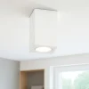 Faretti Da Soffitto-Ideal Lux Tower pl1 square faretto da soffitto squadrato gesso bianco