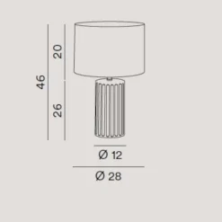 Lampade Da Tavolo-Perenz Illuminazione Tribale perenz lampada da tavolo marrone paralume tessuto bianco