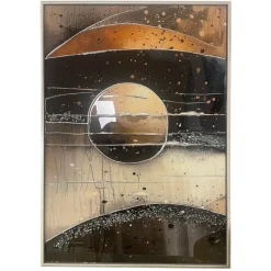 Quadri Moderni-Selezionato da Mazzolaluce Trittico di quadri moderni in resina decorata 150x70 per soggiorno