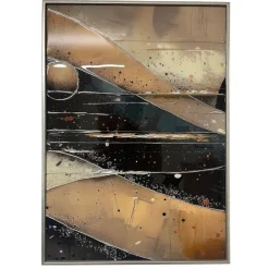 Quadri Moderni-Selezionato da Mazzolaluce Trittico di quadri moderni in resina decorata 150x70 per soggiorno