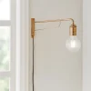 Applique Da Parete-Ideal Lux Triumph ap1 applique ottone orientabile