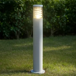 Lampioni Da Giardino-Ideal Lux Tronco pt1 h80 bianco lampione da giardino
