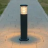 Lampioni Da Giardino-Ideal Lux Tronco pt1 h60 lampioncino antracite da giardino ip65 per esterni