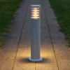 Lampioni Da Giardino-Ideal Lux Tronco pt1 h60 lampioncino paletto grigio da giardino ip65