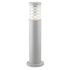 Lampioni Da Giardino-Ideal Lux Tronco pt1 h40 lampione da giardino grigio ip65 grigio 40cm per esterni