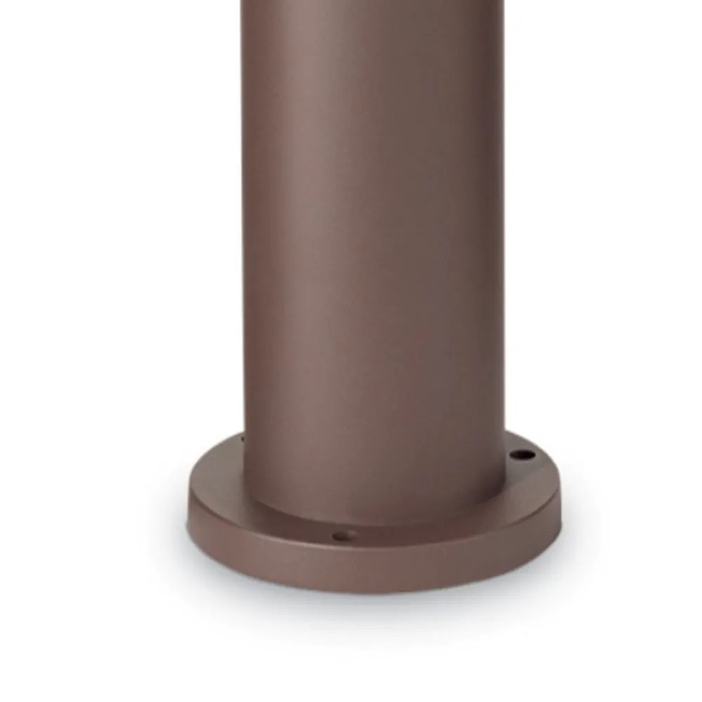 Lampioni Da Giardino-Ideal Lux Tronco pt1 h60 lampione marrone da giardino ip65