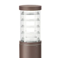 Lampioni Da Giardino-Ideal Lux Tronco pt1 h60 lampione marrone da giardino ip65
