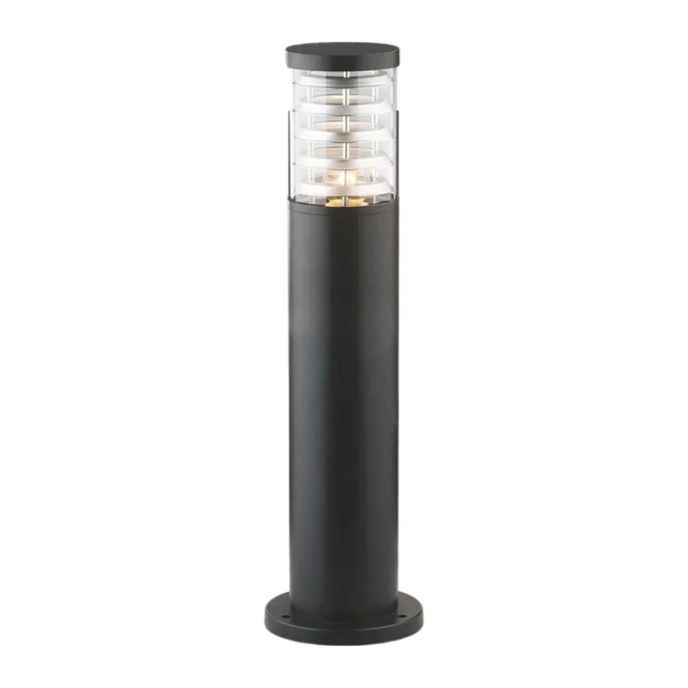 Lampioni Da Giardino-Ideal Lux Tronco pt1 h40 nero lampioncino da giardino ip65 per esterno