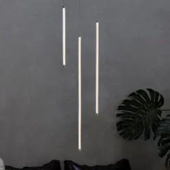 Lampade A Sospensione-Ideal Lux Tubix lampada a sospensione 100 cm led 3000k moderno