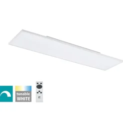 Plafoniere Moderne-Eglo Turcona plafoniera led 120x30 38w tricolor rettangolare
