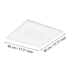 Plafoniere Moderne-Eglo Turcona z plafoniera moderna controllo remoto app led rgb 2700k a 6500k