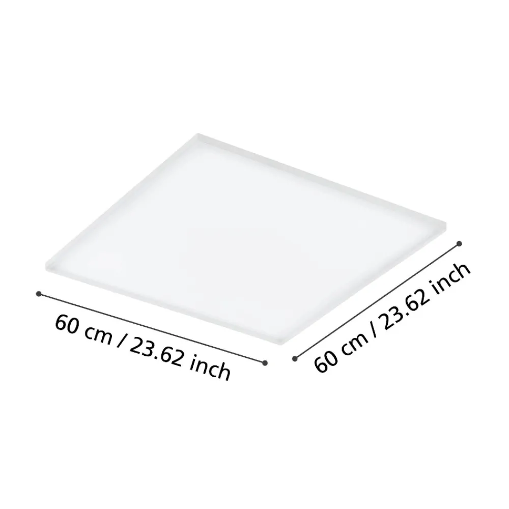 Plafoniere Moderne-Eglo Turcona z plafoniera smart led rgb da 2700k a 6500k controllo remoto app