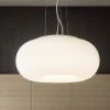 Lampadari Cucina-Ideal Lux Ulisse sp3 d42 lampadario da cucina vetro bianco