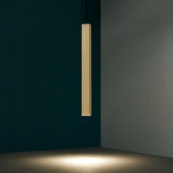 Lampade A Sospensione-Ideal Lux Ultrathin sp d040 lampada a sospensione moderno oro led