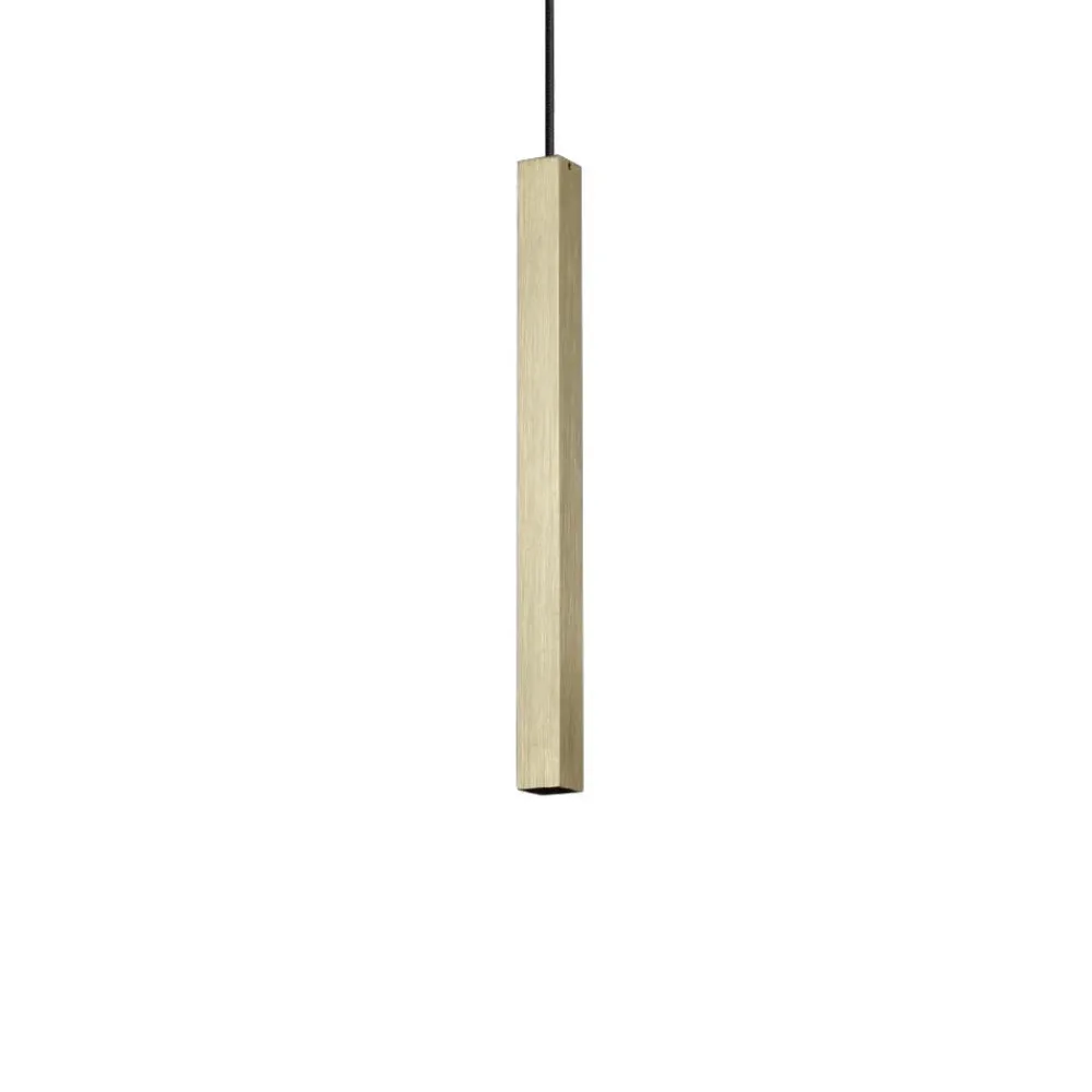 Lampade A Sospensione-Ideal Lux Ultrathin sp d040 lampada a sospensione moderno oro led