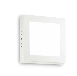 Plafoniere Moderne-Ideal Lux Universal pl d17 square plafoniera da cucina 4000k quadrata bianca