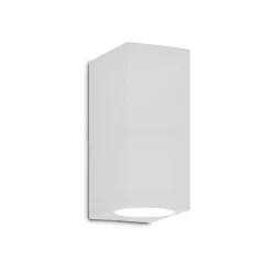 Applique Da Esterno-Ideal Lux Up ap2 applique bianco da esterno balcone giardino ip44 g9 led