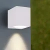 Applique Da Esterno-Ideal Lux Up ap1 applique cubo da esterno ip44 bianco monoemissione