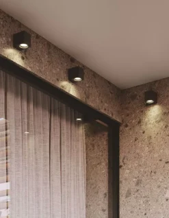 Applique Da Esterno-Ideal Lux Up ap1 applique cubo da esterno ip44 bianco monoemissione