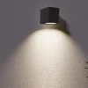 Applique Da Esterno-Ideal Lux Up ap1 applique da esterno ip44 cubo nero luce mono emissione