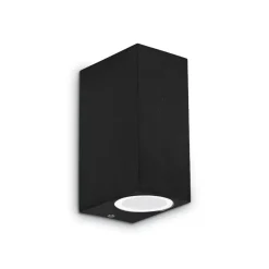 Applique Da Esterno-Ideal Lux Up ap2 applique da esterno squadrato nero