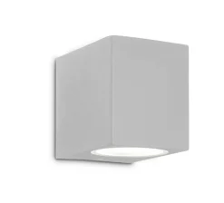 Applique Da Esterno-Ideal Lux Up ap1 applique da esterno cubo grigio ip44