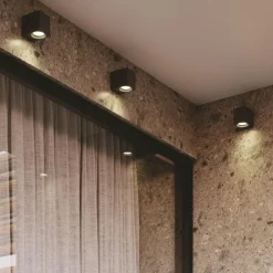 Applique Da Esterno-Ideal Lux Up ap1 applique da esterno marrone cubo corten