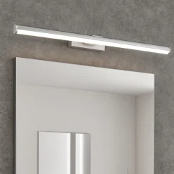 Applique Da Bagno-Eglo Vadumi applique da bagno cromo per specchio moderno led 4000k ip44