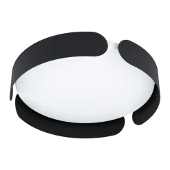 Plafoniere Moderne-Eglo Valcasotto plafoniera da cucina moderna rotonda led 24w 3000k