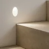 Segnapasso Led-Ondaluce Valzer segnapasso di gesso ovale da incasso led 1w 3000k 220-230v