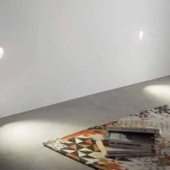 Segnapasso Led-Ondaluce Valzer segnapasso di gesso ovale da incasso led 1w 3000k 220-230v