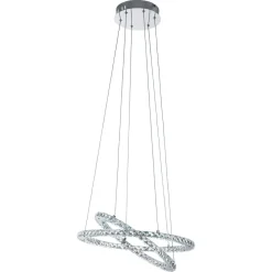 Lampadario Camera Da Letto-Eglo Varrazo lampadario anelli di cristallo per stanza da letto