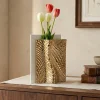 Soprammobili Moderni-Bongelli Preziosi Vaso ophis soprammobile oro design moderno marmorino