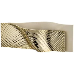 Soprammobili Moderni-Bongelli Preziosi Vaso orizzontale ophis nocciola oro design moderno