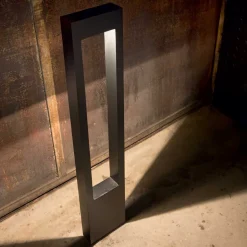 Lampioni Da Giardino-Ideal Lux Vega paletto lampione da giardino ip44 marrone