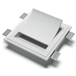 Applique Da Parete-Selezionato da Mazzolaluce Vela da incasso a parete applique lampada in gesso cristaly 16.5w 4000k