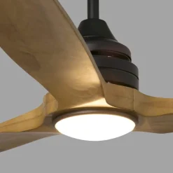 Ventilatori Da Soffitto-Selezionato da Mazzolaluce Ventilatore a lampadario nero con luce 28mq pale di legno