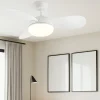 Ventilatori Da Soffitto-Selezionato da Mazzolaluce Ventilatore a pale bicolore con luce da soffitto 15mq
