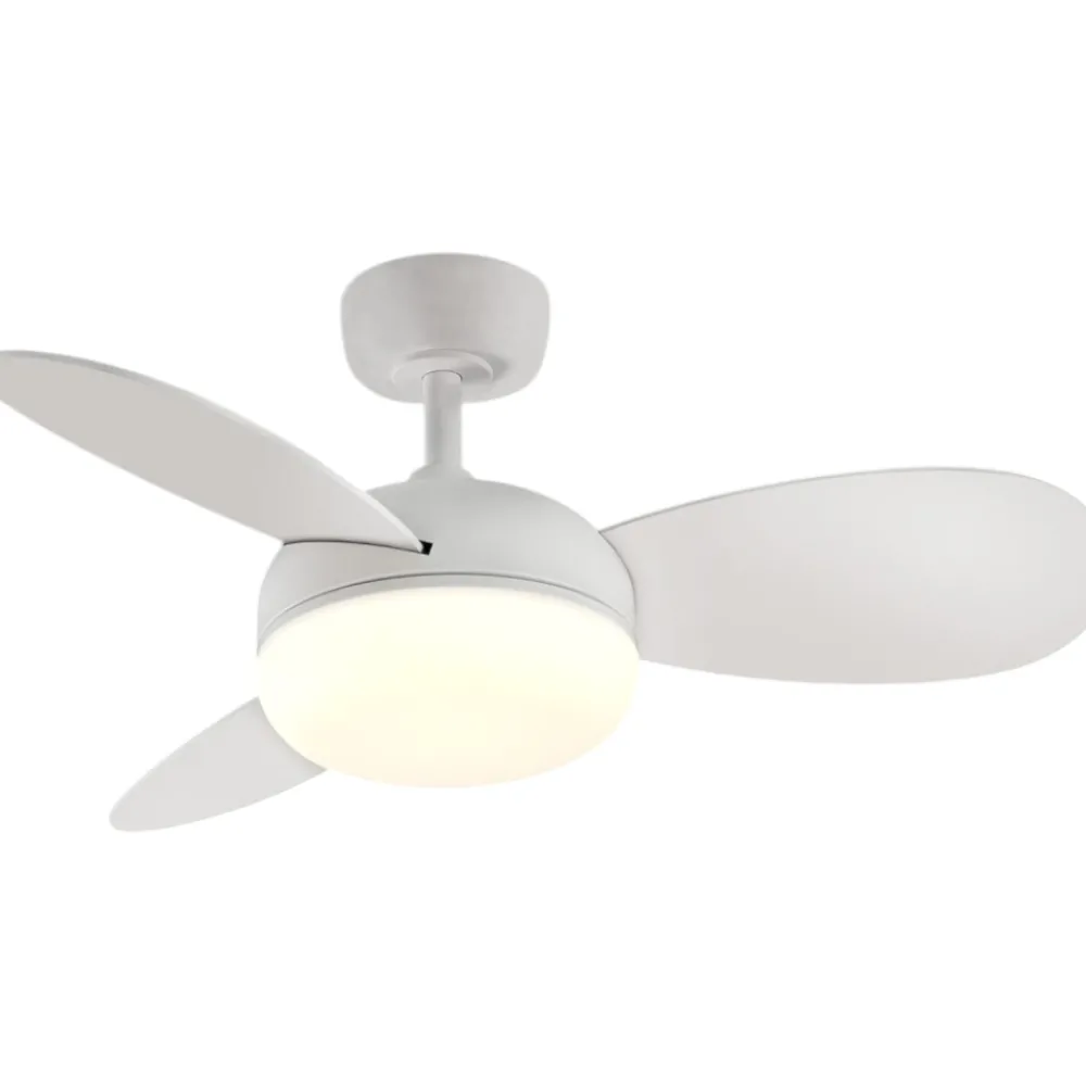 Ventilatori Da Soffitto-Selezionato da Mazzolaluce Ventilatore a pale bicolore con luce da soffitto 15mq