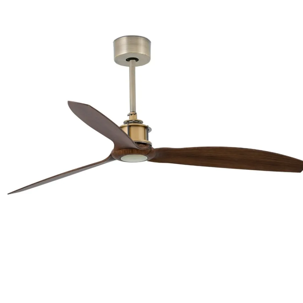 Ventilatori Da Soffitto-Selezionato da Mazzolaluce Ventilatore a pale da soffitto in ottone anticato 17mq