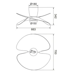 Ventilatori Da Soffitto-Selezionato da Mazzolaluce Ventilatore a pale da soffitto con luce led cct max 13mq con telecomando