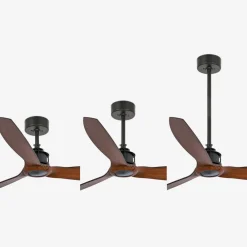 Ventilatori Da Soffitto-Selezionato da Mazzolaluce Ventilatore a pale effetto legno da soffitto 17mq