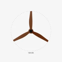 Ventilatori Da Soffitto-Selezionato da Mazzolaluce Ventilatore a pale effetto legno da soffitto 17mq