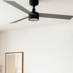 Ventilatori Da Soffitto-Selezionato da Mazzolaluce Ventilatore a pale nero da soffitto con luce 28mq